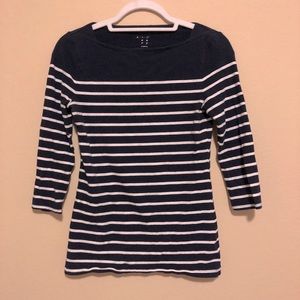 A New Day Navy/White Striped T-Shirt